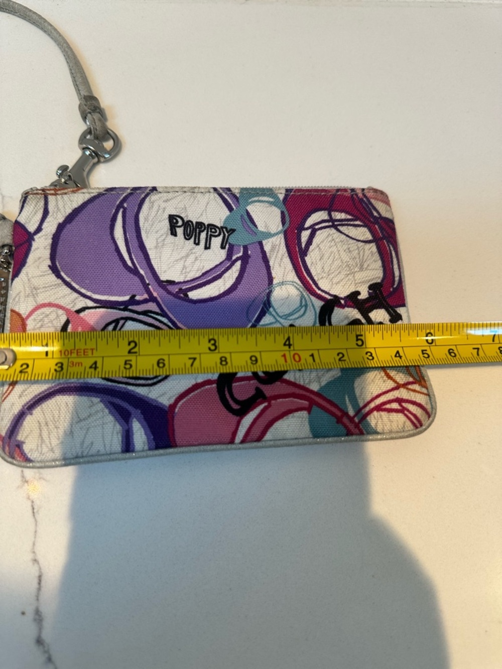 Coach Poppy Y2K  wristlet in Pink & Purple - Picture 8 of 9